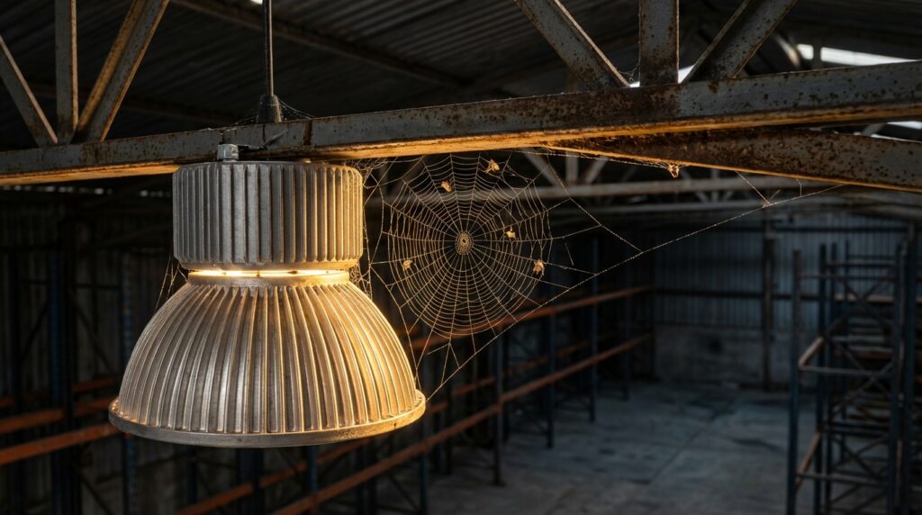Освітлення та павуки на підприємстві
