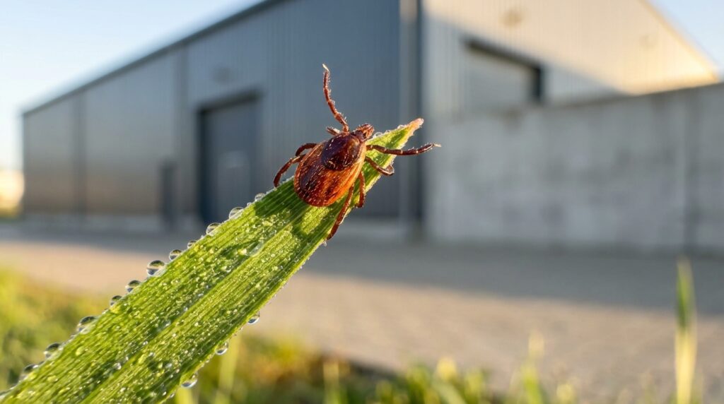 Кліщі на підприємстві: зони ризику в високій траві та біля парканів — Orkin Україна.