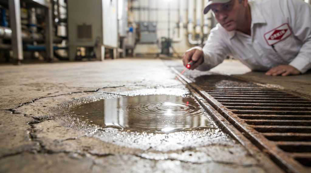 Orkin Україна аналізує стоячу воду на підприємстві.