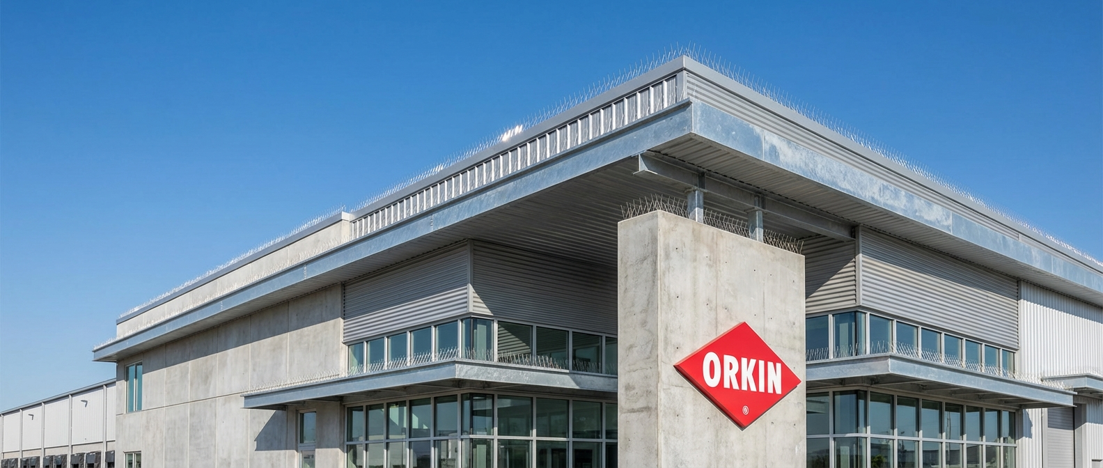 Встановлення систем відлякування птахів на промисловому об'єкті фахівцями Orkin Україна