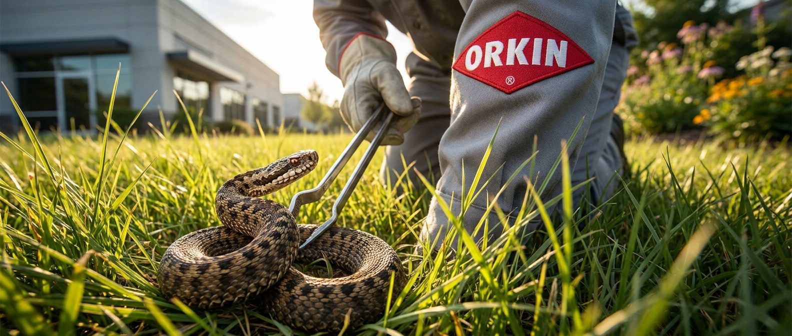 Боротьба зі зміями та моніторинг зон ризику на території від Orkin Україна.