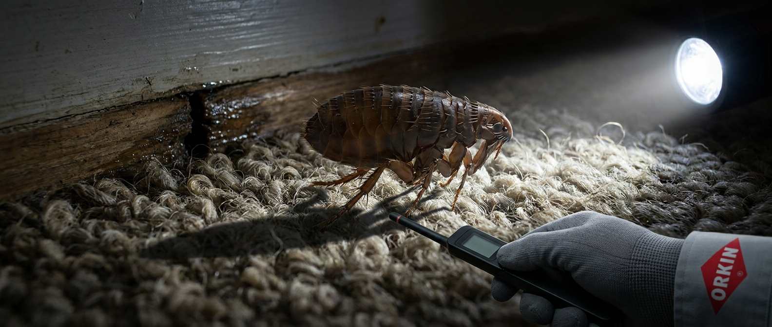 Знищення бліх у квартирі — професійний маніторинг Orkin Україна.