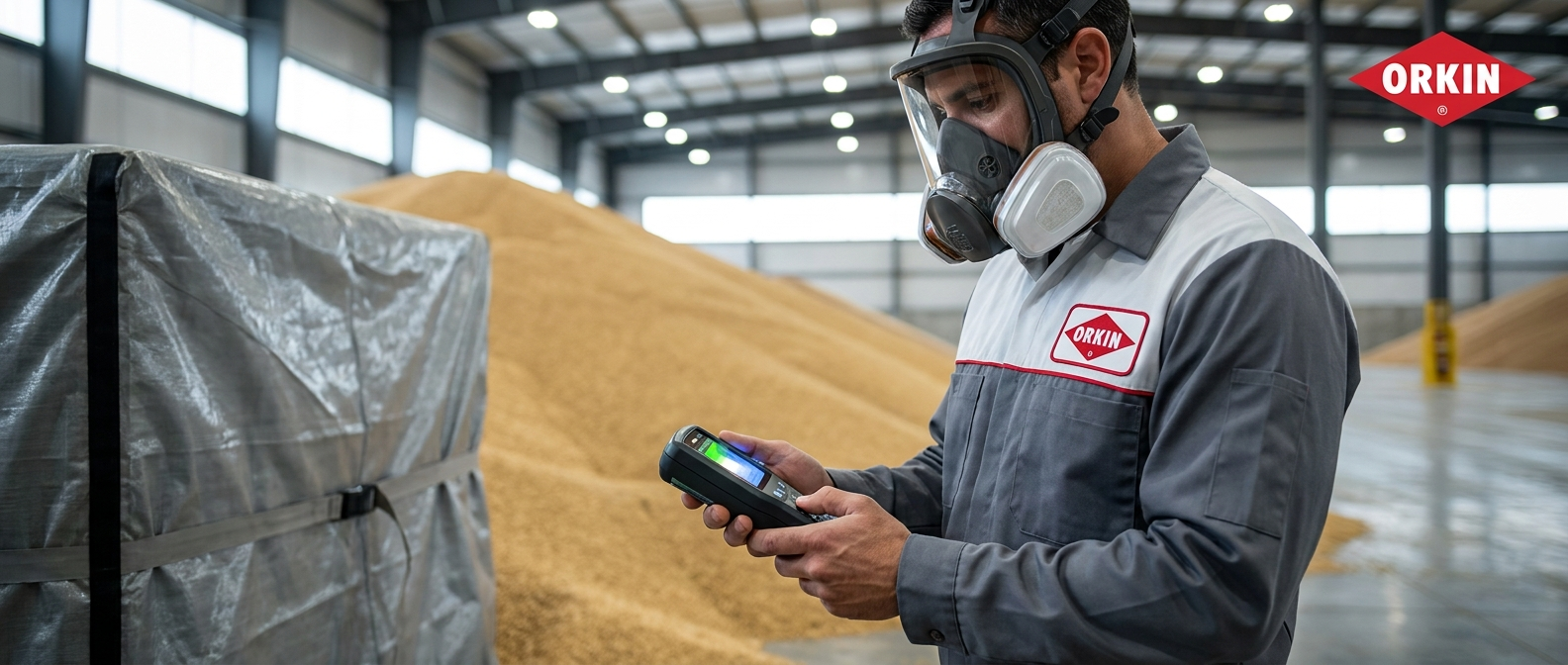 Професійна газація зерна на елеваторі — Orkin Україна.